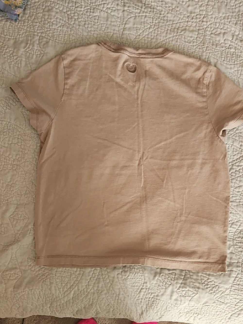 PINK Victoria's Secret Classic Crew Tee — Dusty Pink